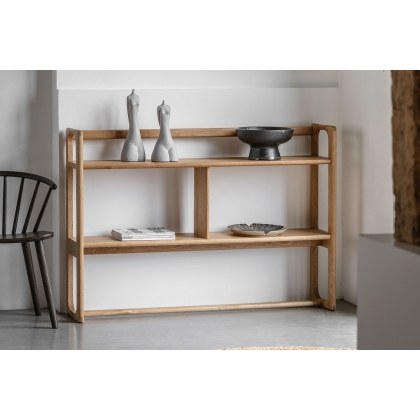 Gallery Direct Craft Natural Oak Small Open Display Unit