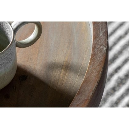 Gallery Direct Menzies Wood & Caged Metal Coffee Table