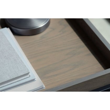 Gallery Direct Forden Wood & Metal Tray Side Table in Grey Gallery Direct Forden Wood & Metal Tray Side Table in Grey