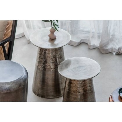 Gallery Direct Langley Gold Metal Set Of 2 Side Tables