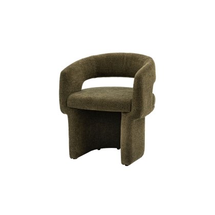 Gallery Direct Sloane Dining Chair in Green Boucle