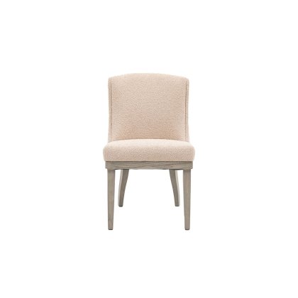 Gallery Direct Set of 2 Kelvedon Dining Chairs in Natural Boucle