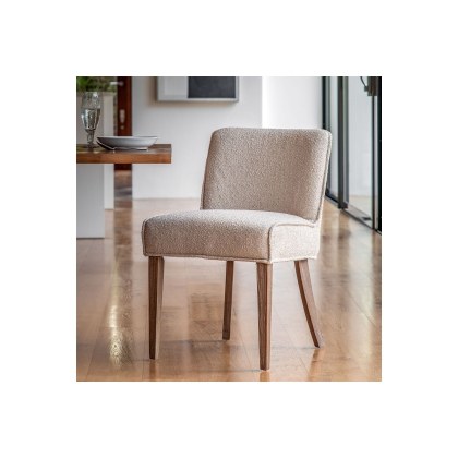 Gallery Direct Set of 2 Tarnby Dining Chairs in Taupe Linen