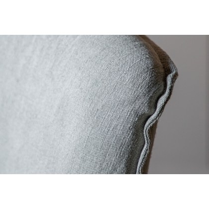 Gallery Direct Set of 2 Tarnby Bar Stools in Cement Grey Linen