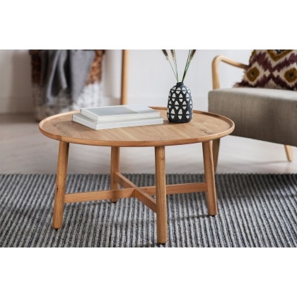 Gallery Direct Kingham Oak Round Coffee Table