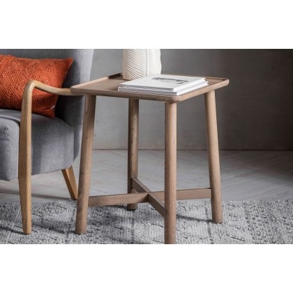 Gallery Direct Kingham Grey Oak Side Table