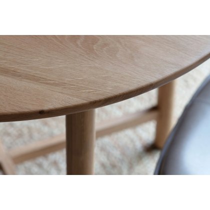 Gallery Direct Kingham Oak Round Dining Table Set & 4 Hawking Chairs Gallery Direct Kingham Oak Round Dining Table Set & 4 Hawking Chairs