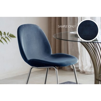 Flanagan Petrol Blue Velvet Sample Flanagan Petrol Blue Velvet Sample