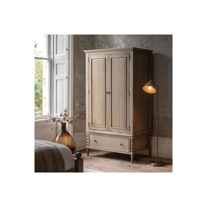 Gallery Direct Artisan Limewash Oak Wardrobe