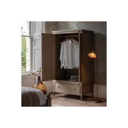 Gallery Direct Artisan Limewash Oak Wardrobe