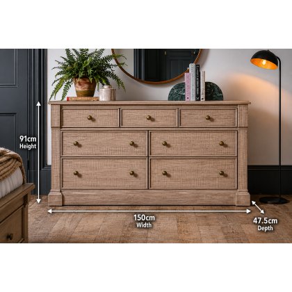 Gallery Direct Vancouver Rustic 7 Drawer Chest of Drawers Gallery Direct Vancouver Rustic 7 Drawer Chest of Drawers