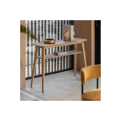 Gallery Direct Hatfield Natural Oak Console Table