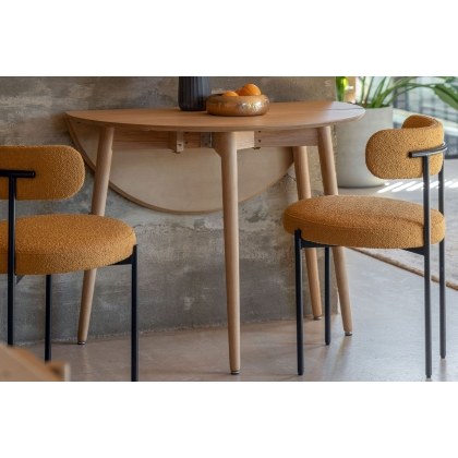 Gallery Direct Hatfield Natural Oak Folding Dining Table