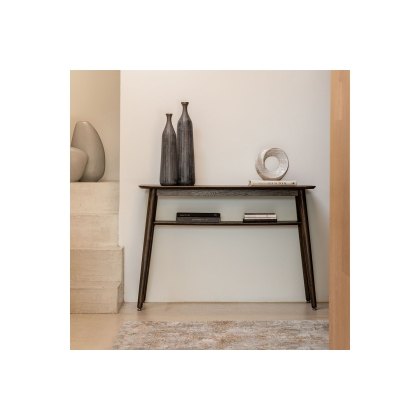 Gallery Direct Hatfield Smoked Oak Console Table Gallery Direct Hatfield Smoked Oak Console Table