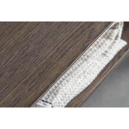 Gallery Direct Hatfield Smoked Oak Tall Open Display Unit