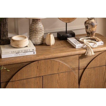 Austin Warm Oak Wide Sideboard