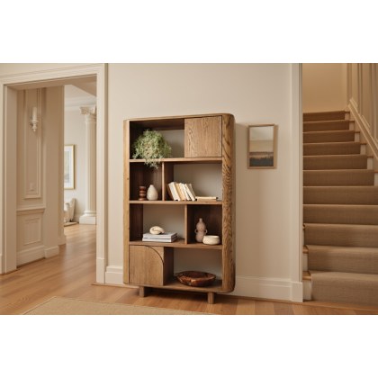 Austin Warm Oak Open Display Bookcase
