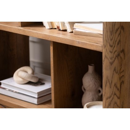 Austin Warm Oak Open Display Bookcase
