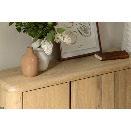 Flynn Natural Oak Wide Sideboard
