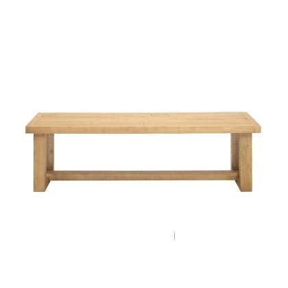 Oakley Reclaimed Wood 160cm Dining Bench in Rustic Buff Finish