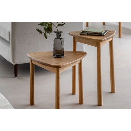 Gallery Direct Wycombe Oak Nest of Tables Gallery Direct Wycombe Oak Nest of Tables