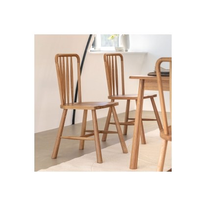 Gallery Direct Wycombe Oak Dining Chairs (Pair)