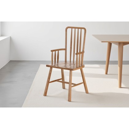 Gallery Direct Wycombe Oak Carver Dining Chair