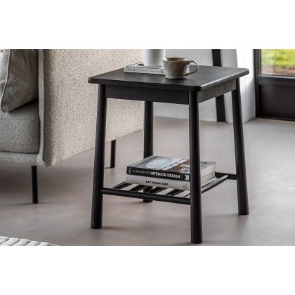 Gallery Direct Wycombe Black Oak Side Table Gallery Direct Wycombe Black Oak Side Table