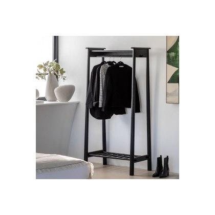 Gallery Direct Wycombe Black Oak Open Wardrobe