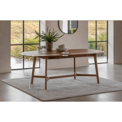 Gallery Direct Madrid Oval Dining Table in Oak