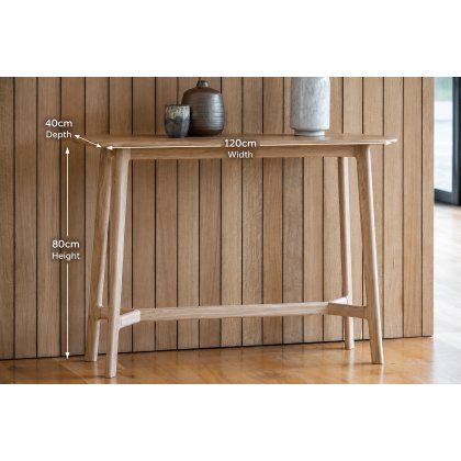 Gallery Direct Madrid Console Table in Oak Gallery Direct Madrid Console Table in Oak