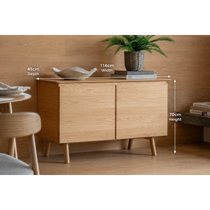 Gallery Direct Madrid Sideboard in Oak Gallery Direct Madrid Sideboard in Oak