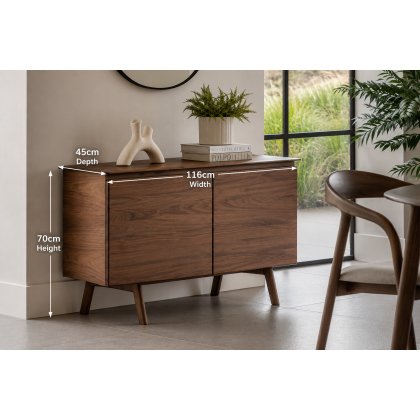 Gallery Direct Madrid Sideboard in Walnut Gallery Direct Madrid Sideboard in Walnut