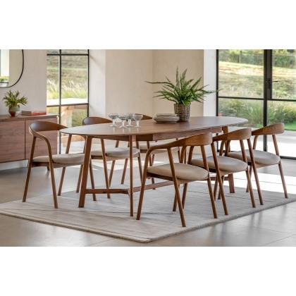 Gallery Direct Madrid Extending Dining Table in Walnut Gallery Direct Madrid Extending Dining Table in Walnut