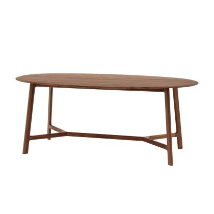 Gallery Direct Madrid Oval Dining Table in Walnut