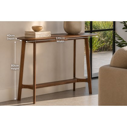 Gallery Direct Madrid Console Table in Walnut Gallery Direct Madrid Console Table in Walnut