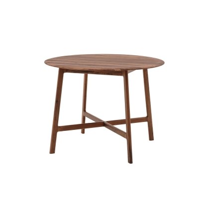 Gallery Direct Madrid Round Dining Table in Walnut