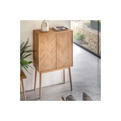 Gallery Direct Milano Oak 2 Door Cocktail Cabinet Gallery Direct Milano Oak 2 Door Cocktail Cabinet