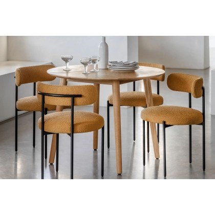 Gallery Direct Milano Oak Round Dining Table Gallery Direct Milano Oak Round Dining Table