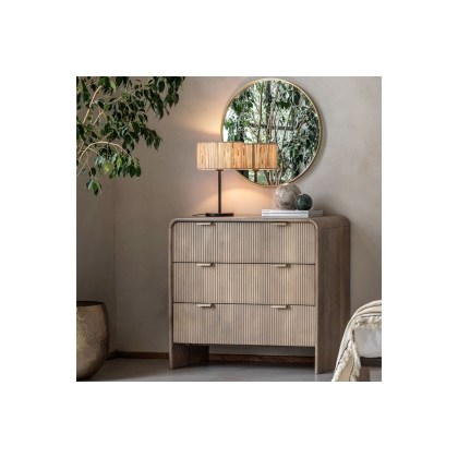 Gallery Direct Colonna Mango Wood 3 Drawer Chest of Drawers