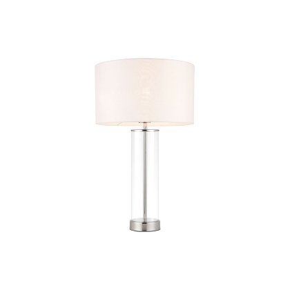 Gallery Direct Lessina Table Lamp Bright Nickel