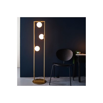 Gallery Direct Teo 3 Floor Lamp Brushed Gold