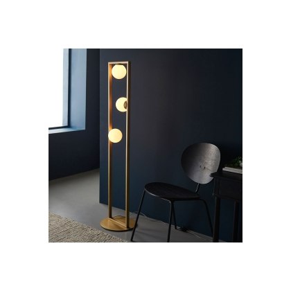 Gallery Direct Teo 3 Floor Lamp Brushed Gold