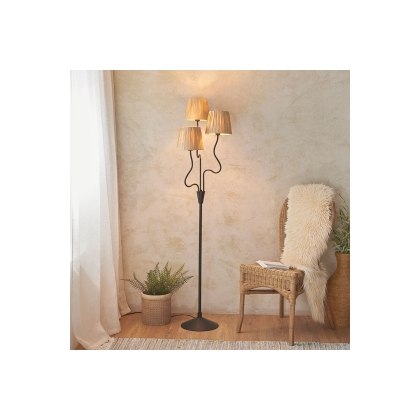 Gallery Direct Wriggle 3 Floor Lamp Matt Black