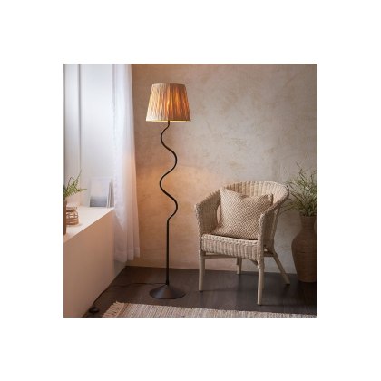 Gallery Direct Wriggle 1 Floor Lamp Matt Black