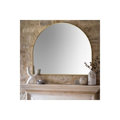 Gallery Direct Holworth Overmantle Mirror Gold 900x1100mm Gallery Direct Holworth Overmantle Mirror Gold 900x1100mm