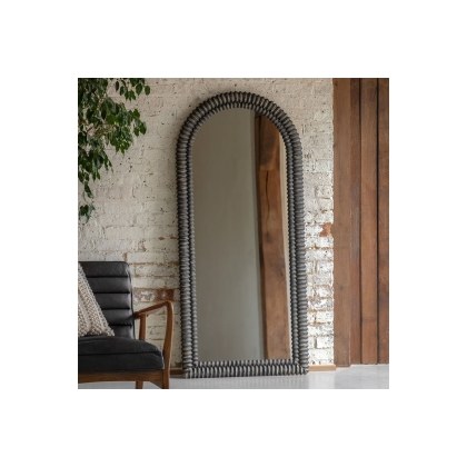 Gallery Direct Pimlico Arch Leaner Black Wash 770x1700mm Gallery Direct Pimlico Arch Leaner Black Wash 770x1700mm