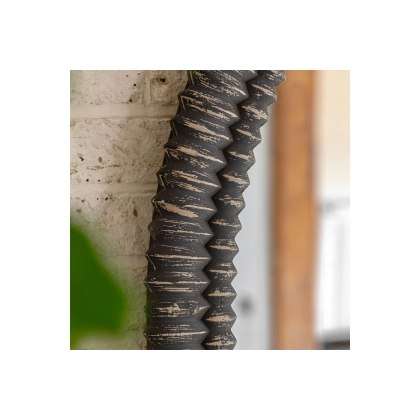 Gallery Direct Pimlico Arch Overmantle Black Wash 1200x1000mm