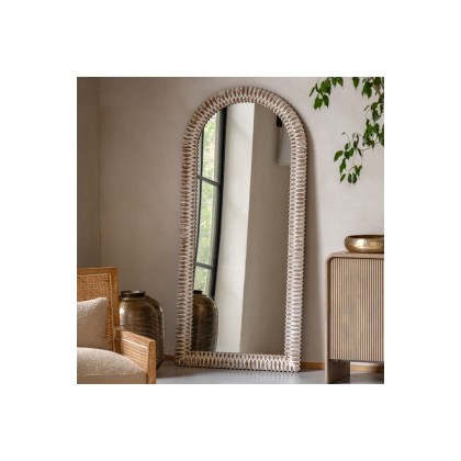 Gallery Direct Pimlico Arch Leaner White Wash 770x1700mm Gallery Direct Pimlico Arch Leaner White Wash 770x1700mm