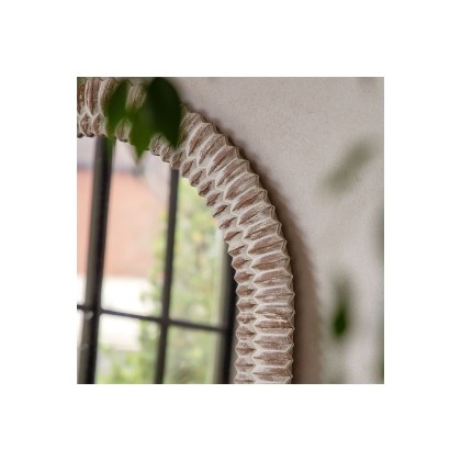 Gallery Direct Pimlico Arch Leaner White Wash 770x1700mm Gallery Direct Pimlico Arch Leaner White Wash 770x1700mm